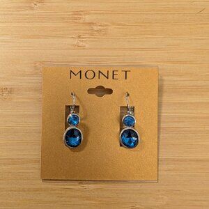 Monet Blue Drop Earrings